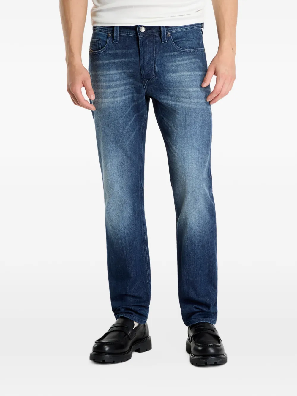 Diesel Jeans Larkee con baffature - Blu