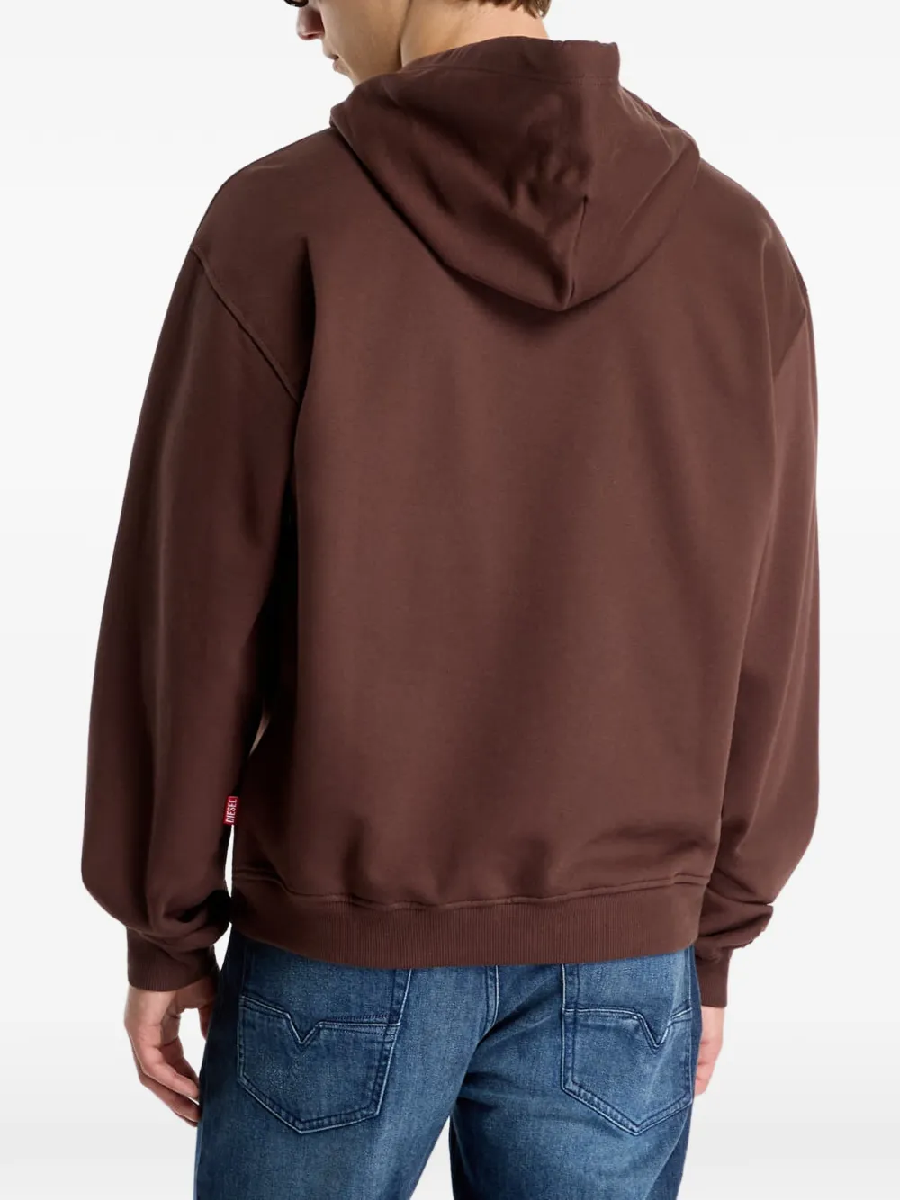 Diesel Hoodie met print Bruin