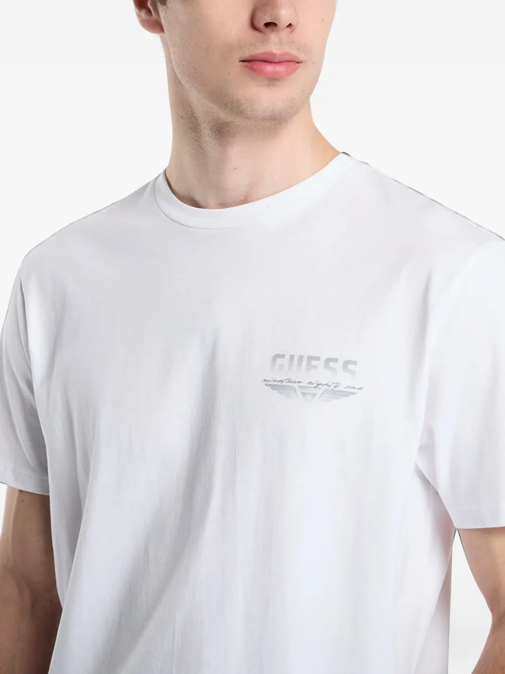 GUESS USA T-shirt met logoprint Wit