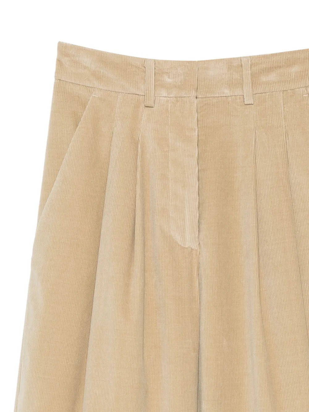 PT Torino pleated corduroy trousers Beige