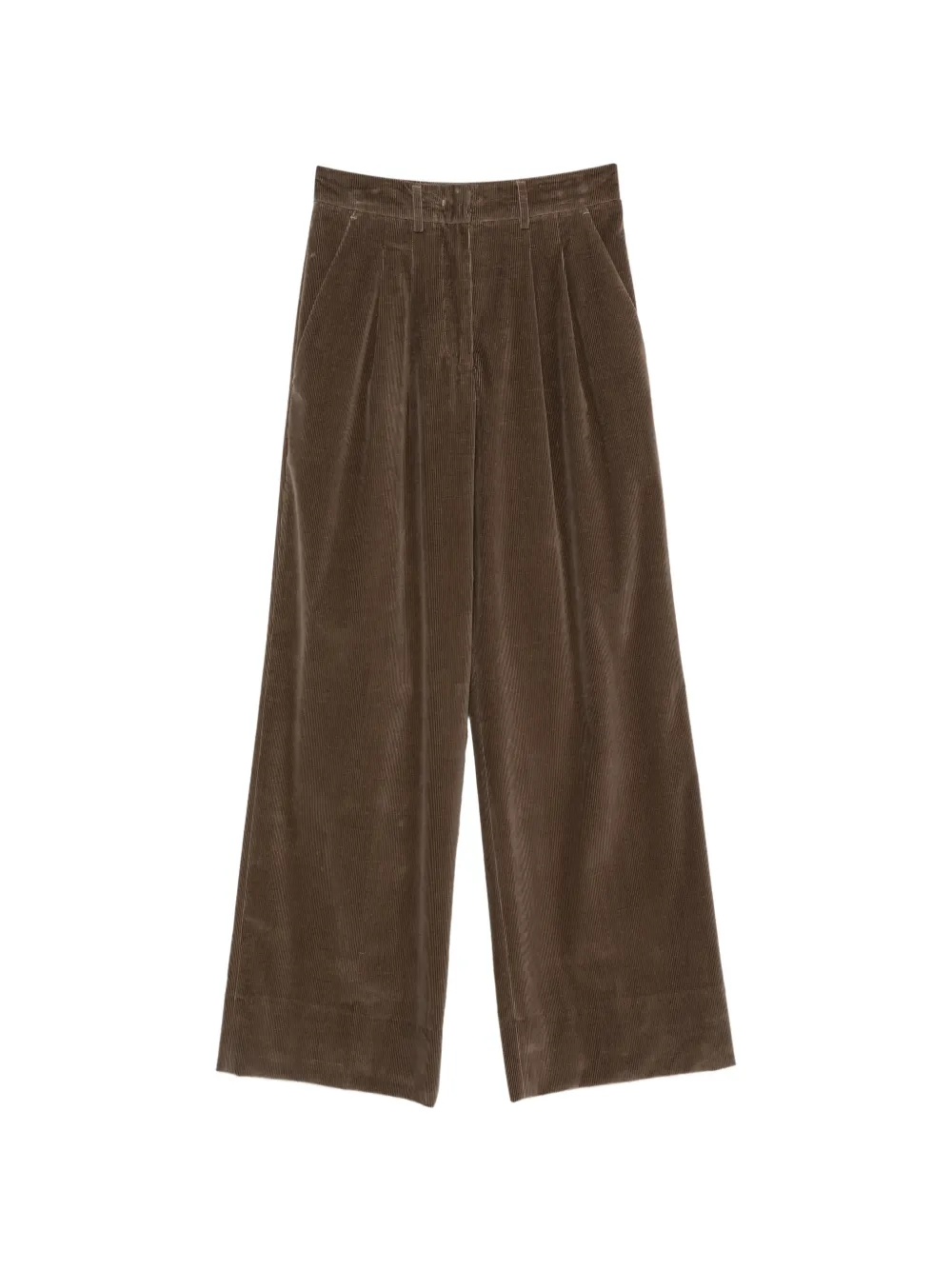 PT Torino pleated corduroy trousers Bruin