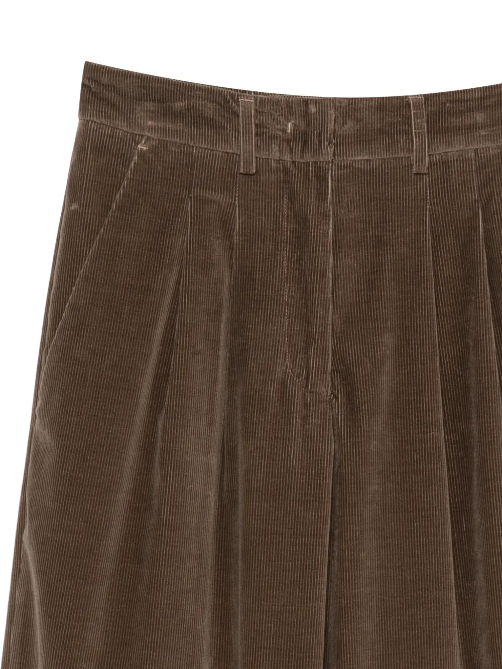PT Torino pleated corduroy trousers Bruin