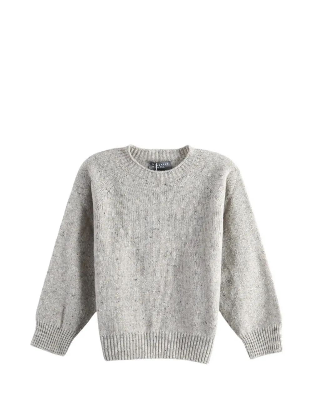 Margaret Howell Donegal raglan-sleeve flecked sweater - Grau