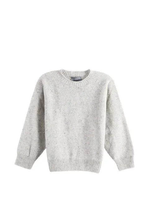 Margaret Howell Donegal raglan-sleeve flecked sweater
