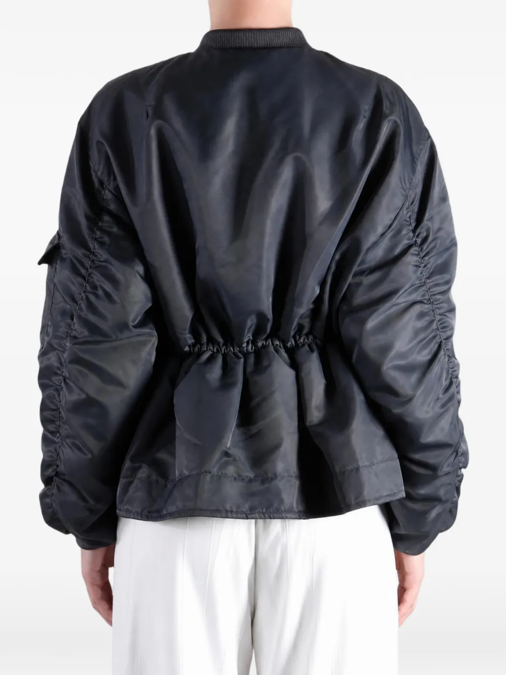 Cecilie Bahnsen Birdie drawstring-waist pocket-detail jacket Grijs