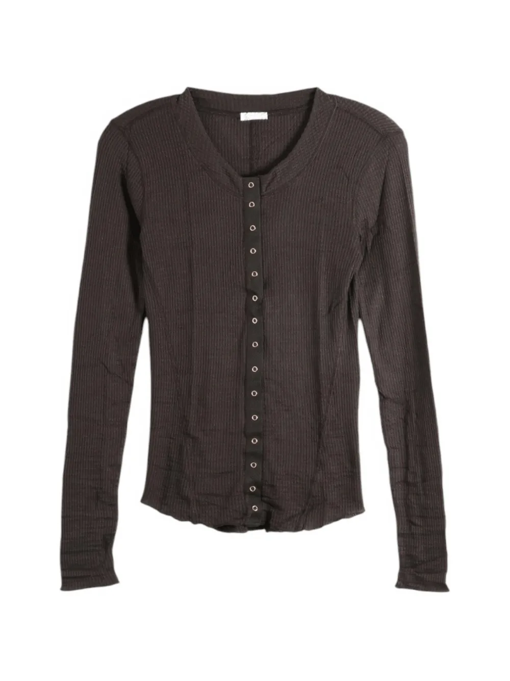 Free People Going Places ribbed-knit press-stud cardigan Bruin