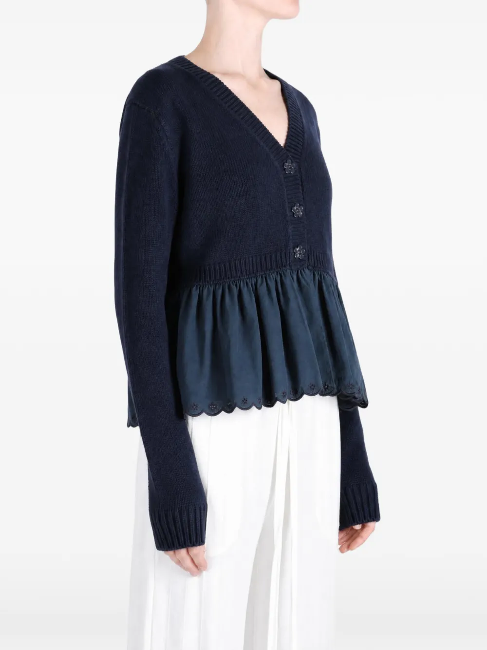 Cecilie Bahnsen Fubo cardigan - Blau