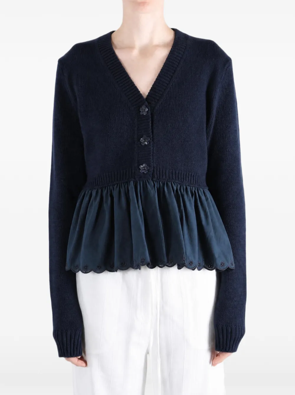 Cecilie Bahnsen Fubo cardigan - Blu
