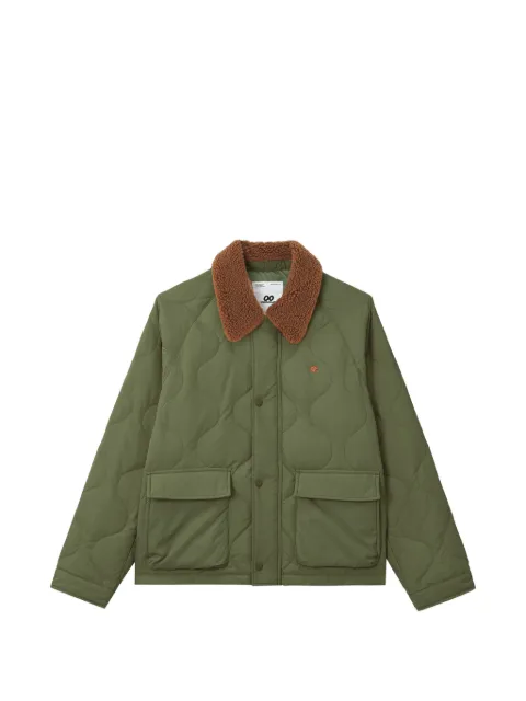 CHOCOOLATE quilted faux-shearling-collar jacket