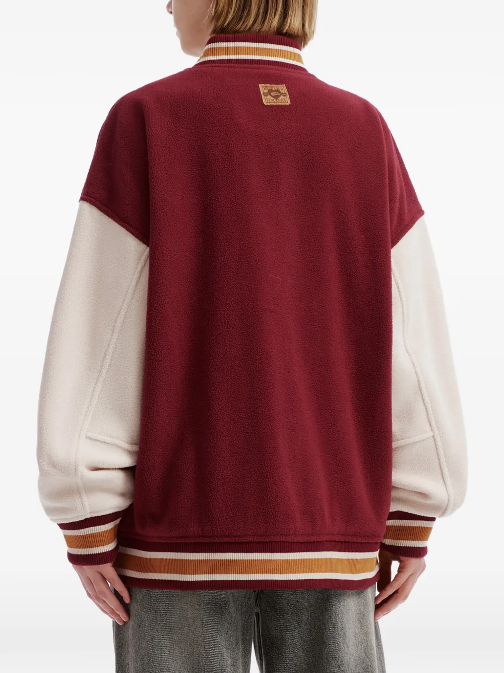 FINGERCROXX Jack met logo-patch en colourblocking Rood