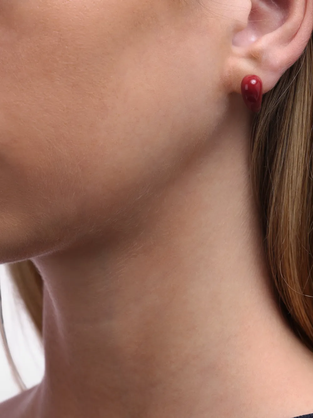 Eshvi Fang Earrings - Rot