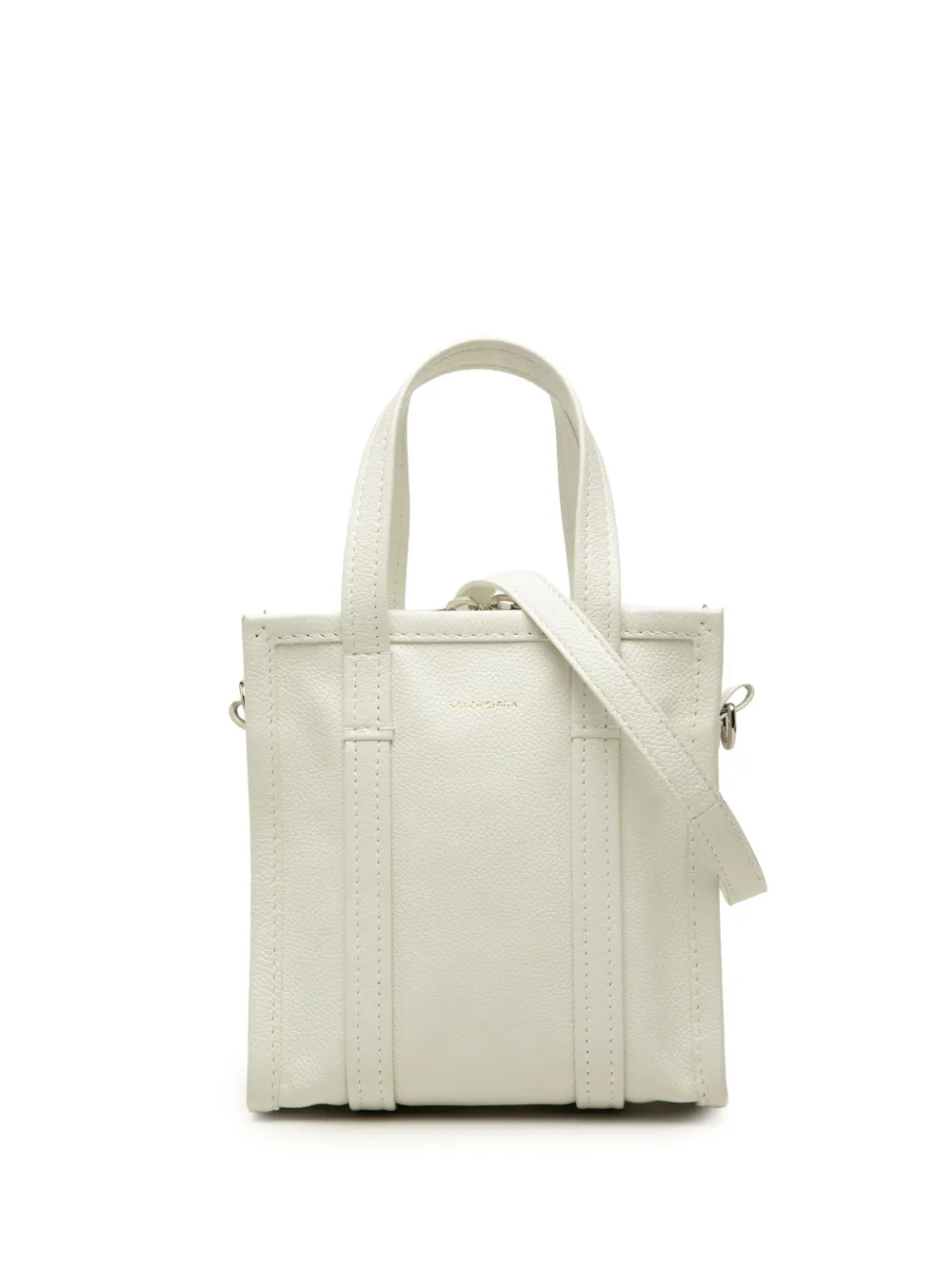 Balenciaga Pre-Owned 2021 Lambskin Bazar Shopper XXS satchel - Weiß