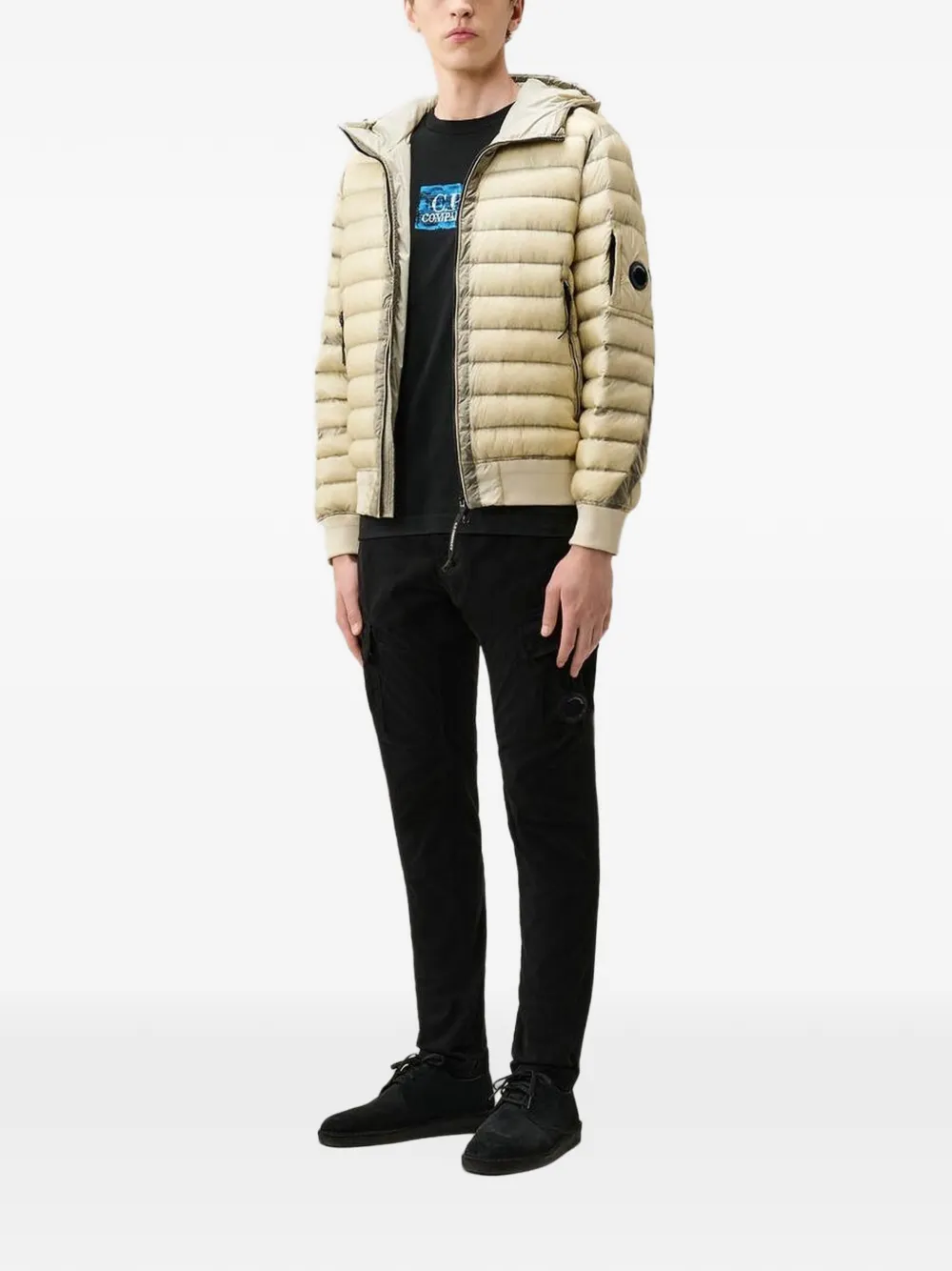 C.P. Company Lens-detail cargo pants Zwart