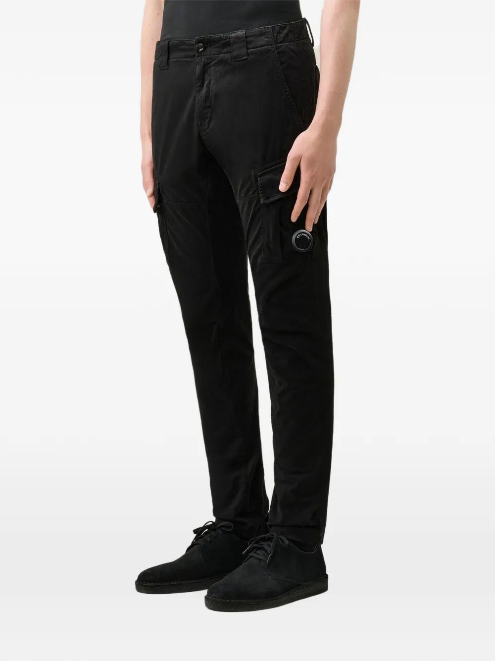 C.P. Company Lens-detail cargo pants Zwart
