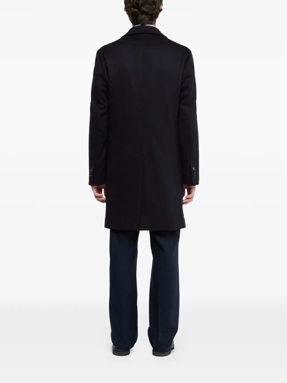 ASPESI concealed-front coat Blauw