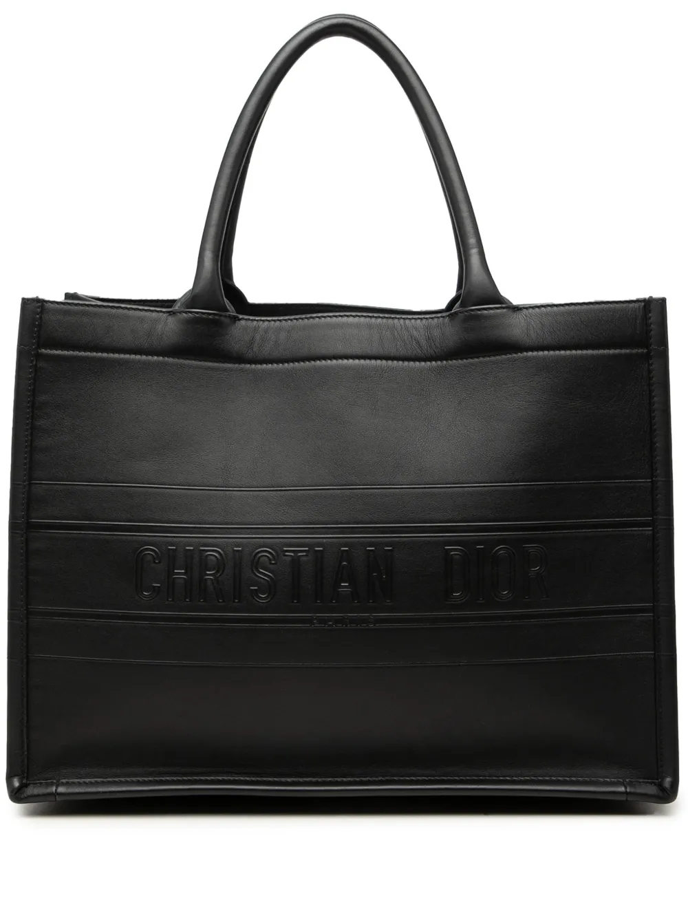 Christian Dior Pre-Owned 2023 Medium Embossed Leather Book tote bag - Schwarz