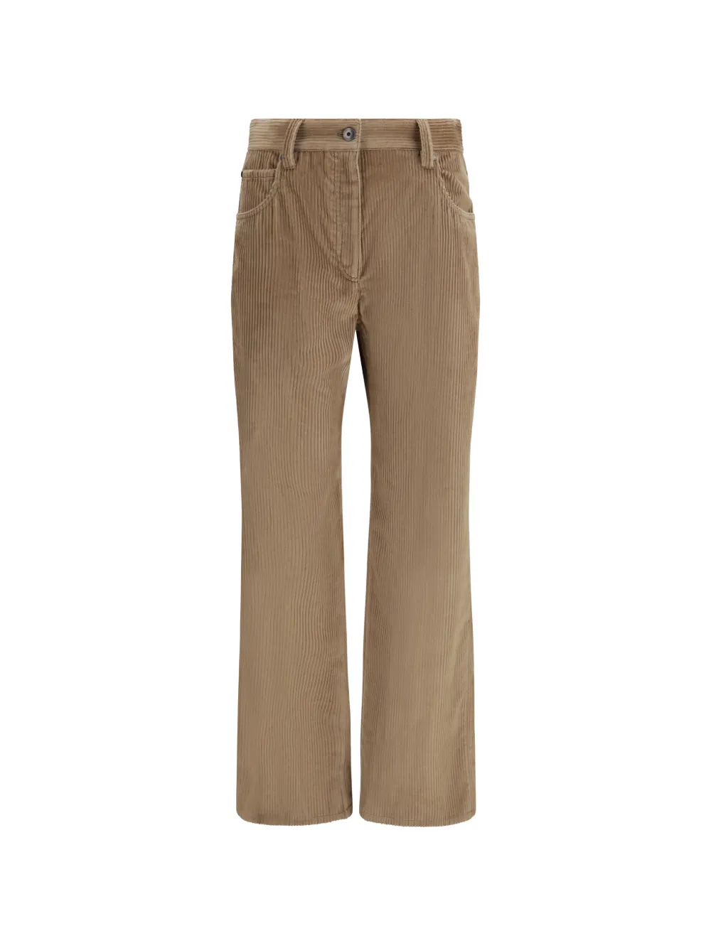 Brunello Cucinelli corduroy straight-leg trousers Beige