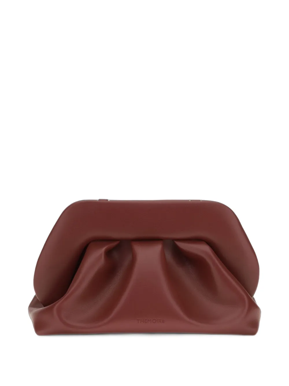Themoirè Bios ruched clutch bag - Rosso