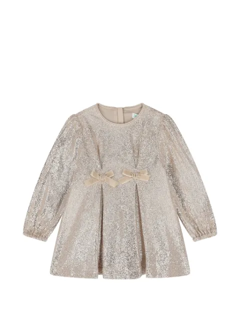 Abel & Lula bow-detail metallic dress