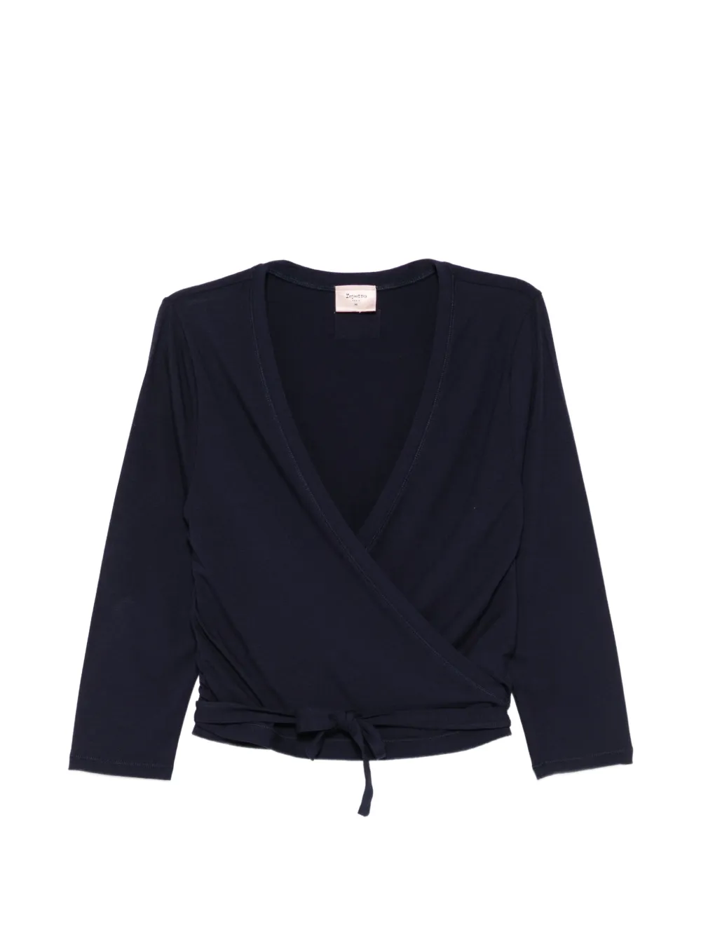 Repetto wrap-style long-sleeve top - Blau