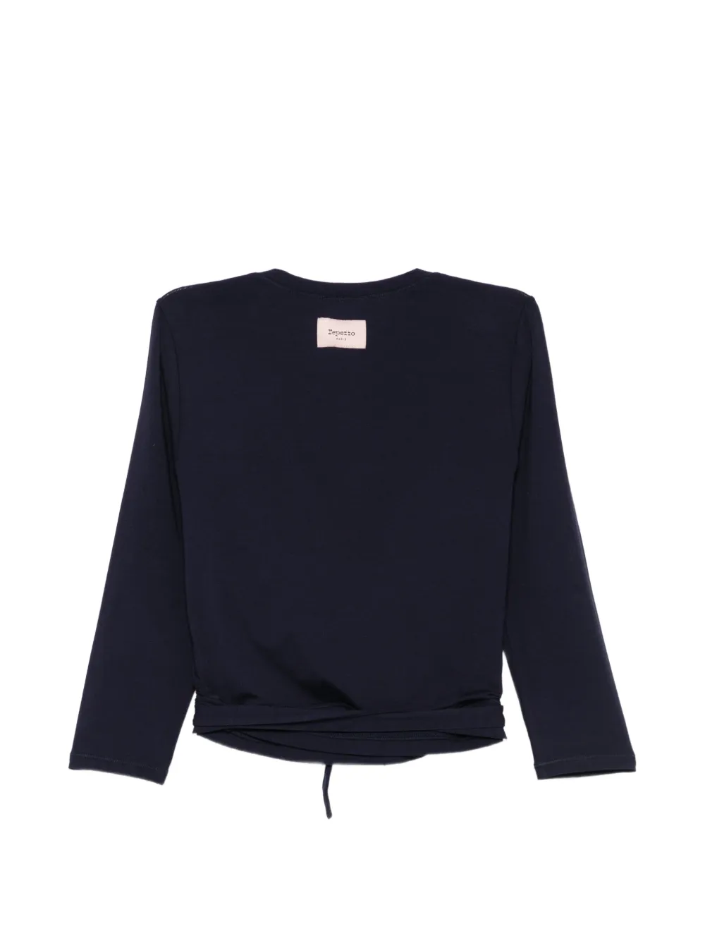Repetto wrap-style long-sleeve top Blauw