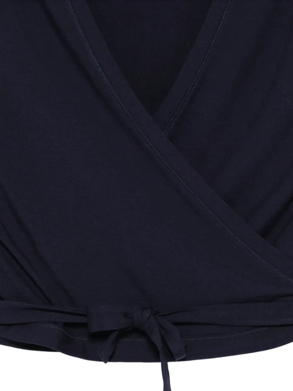 Repetto wrap-style long-sleeve top Blauw