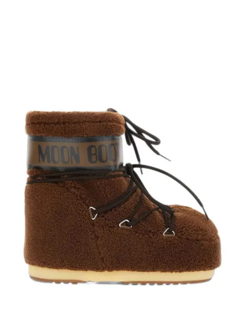 Moon Boot Icon Low brown fleece boots