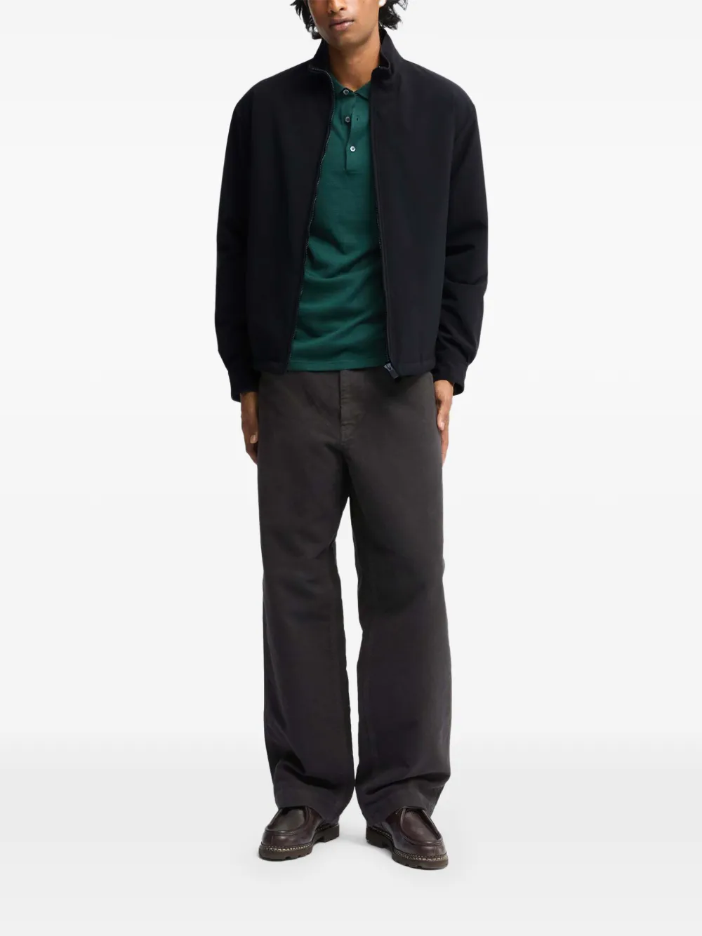 ASPESI high-neck zip-up jacket Blauw