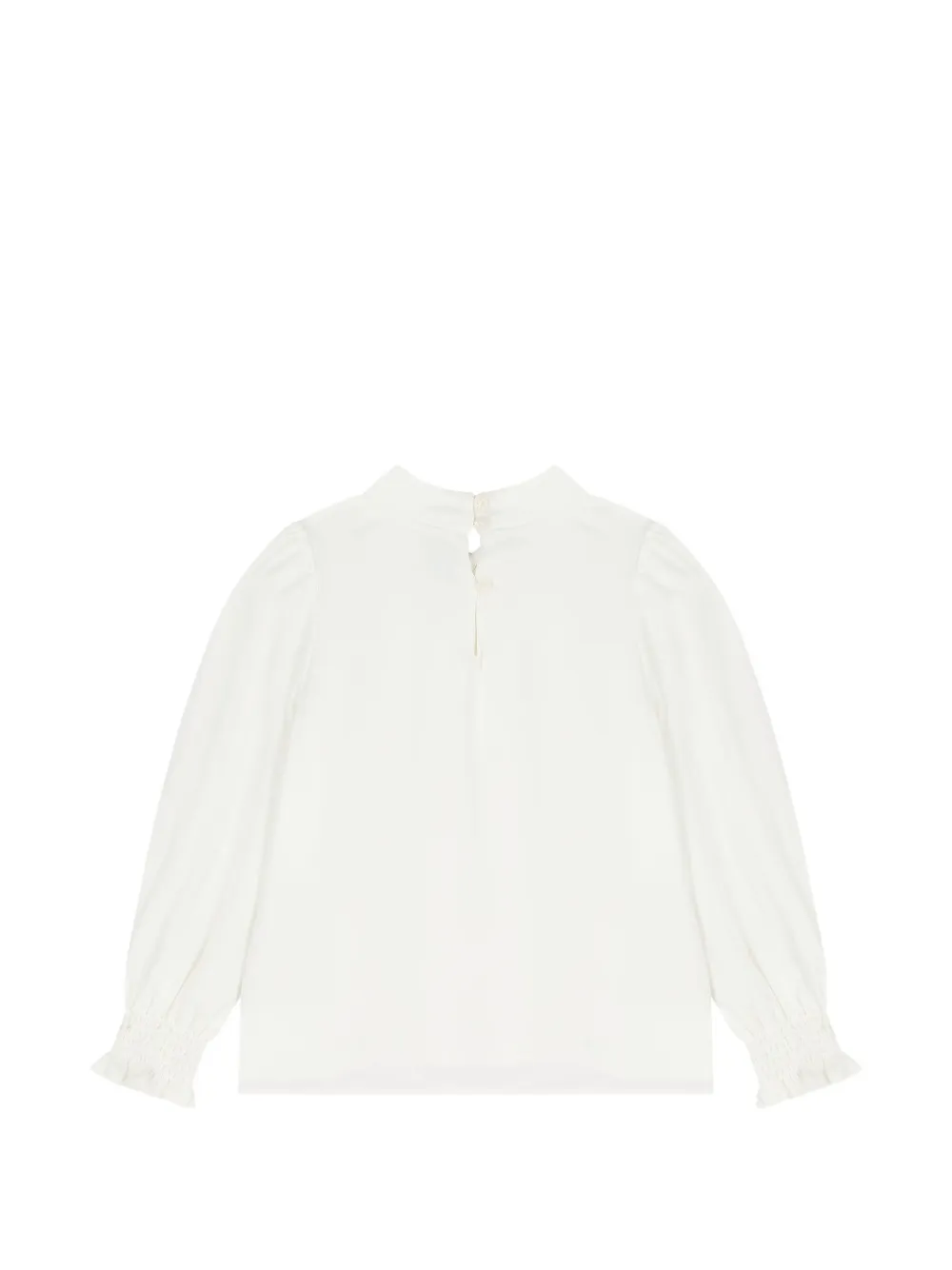 Abel & Lula Blouse en rok verfraaid met pailletten en ruches Beige