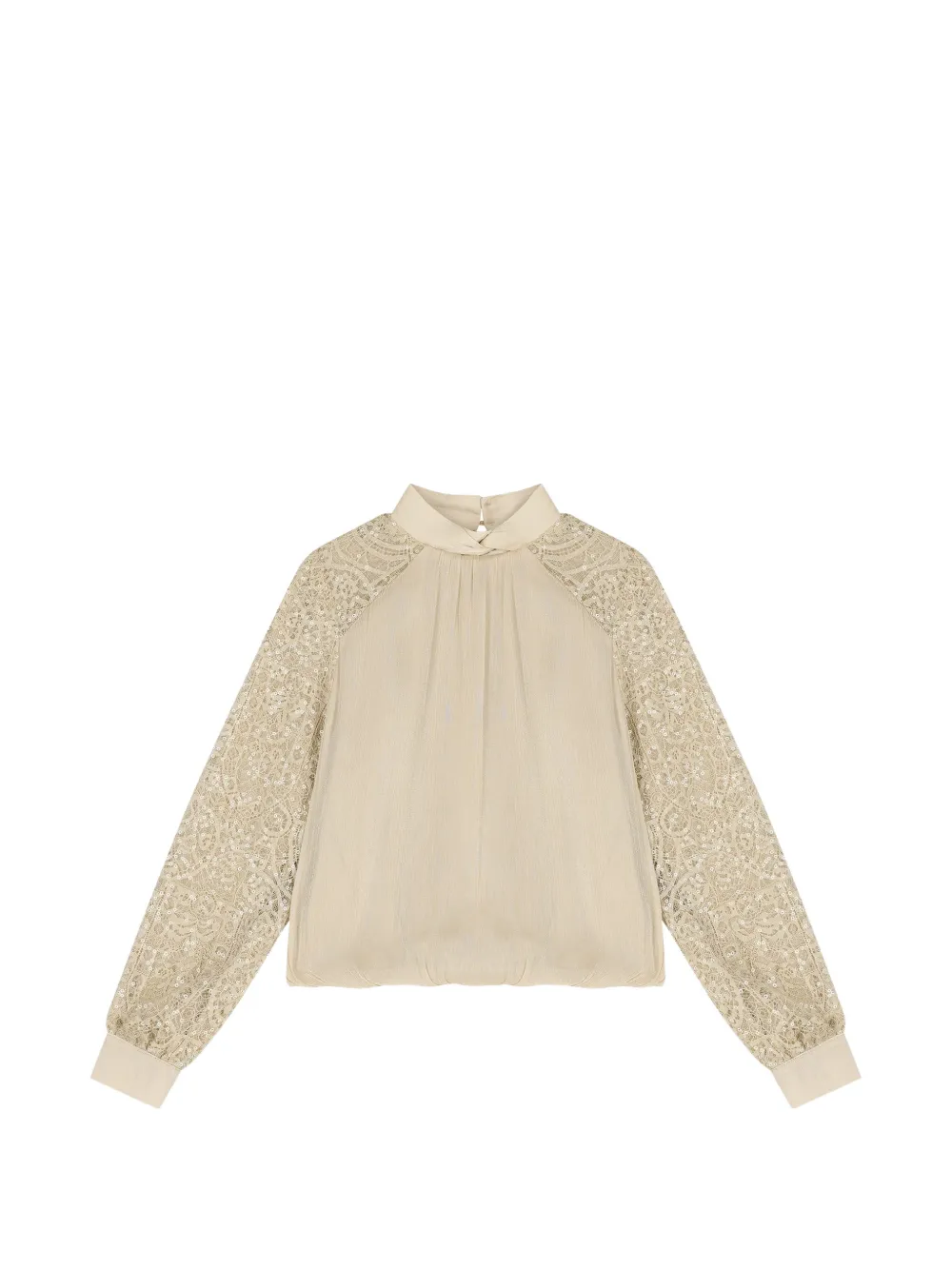 Abel & Lula Blouse en broek verfraaid met pailletten Beige