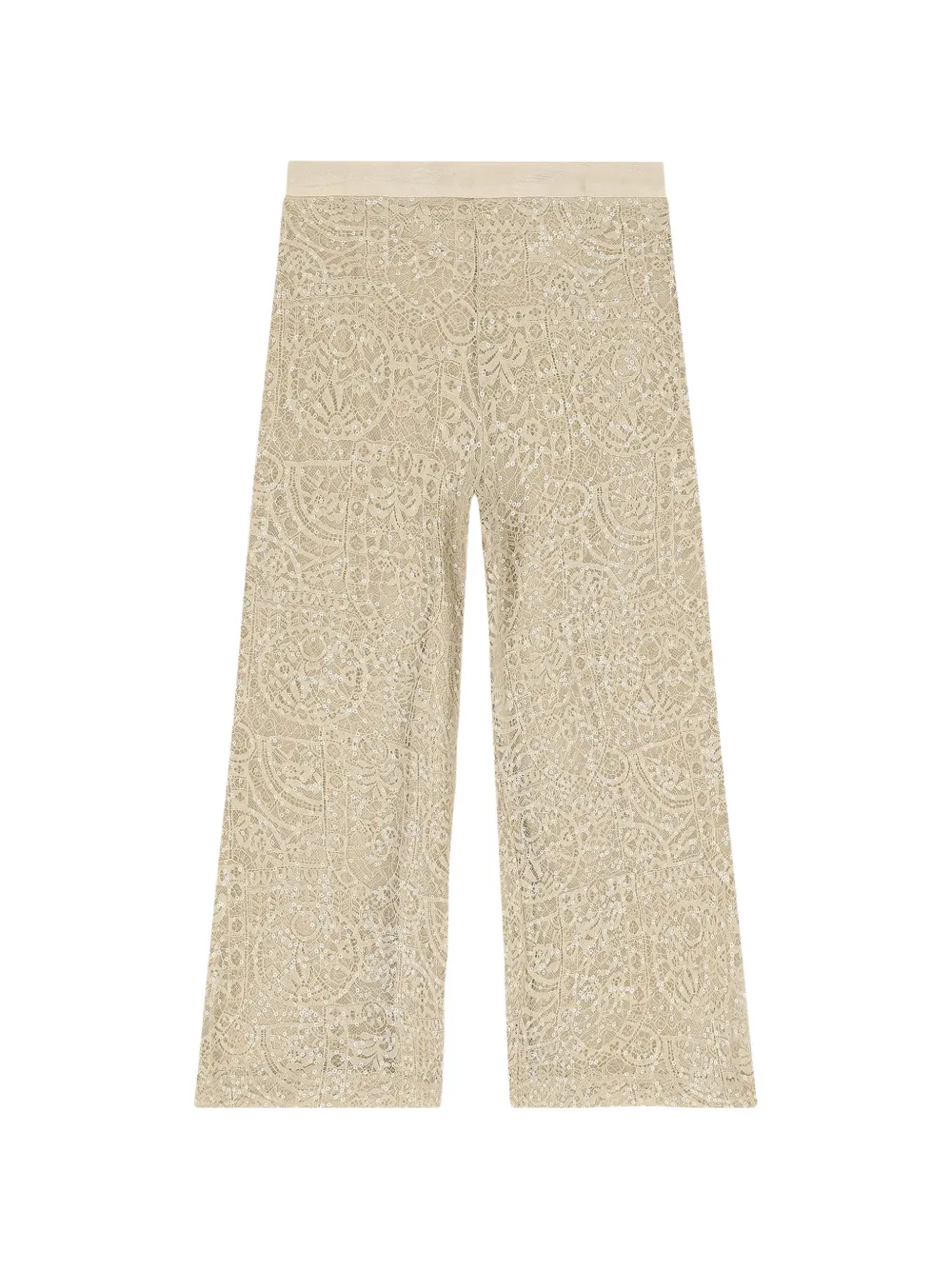 Abel & Lula Blouse en broek verfraaid met pailletten Beige