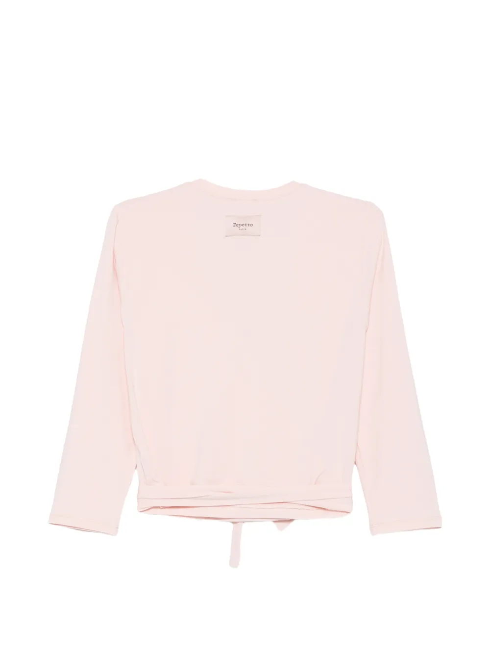Repetto wrap-style tie-fastening top Roze