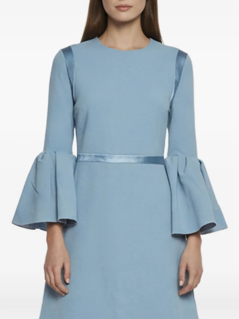 Roksanda Hidari bell-sleeve mini dress - Blu
