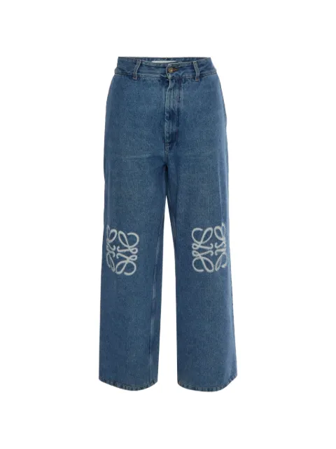 Loewe Pre-Owned Anagram-motif wide-leg jeans