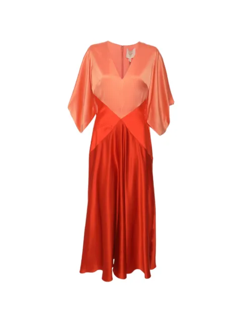 Roksanda draped-sleeve midi dress