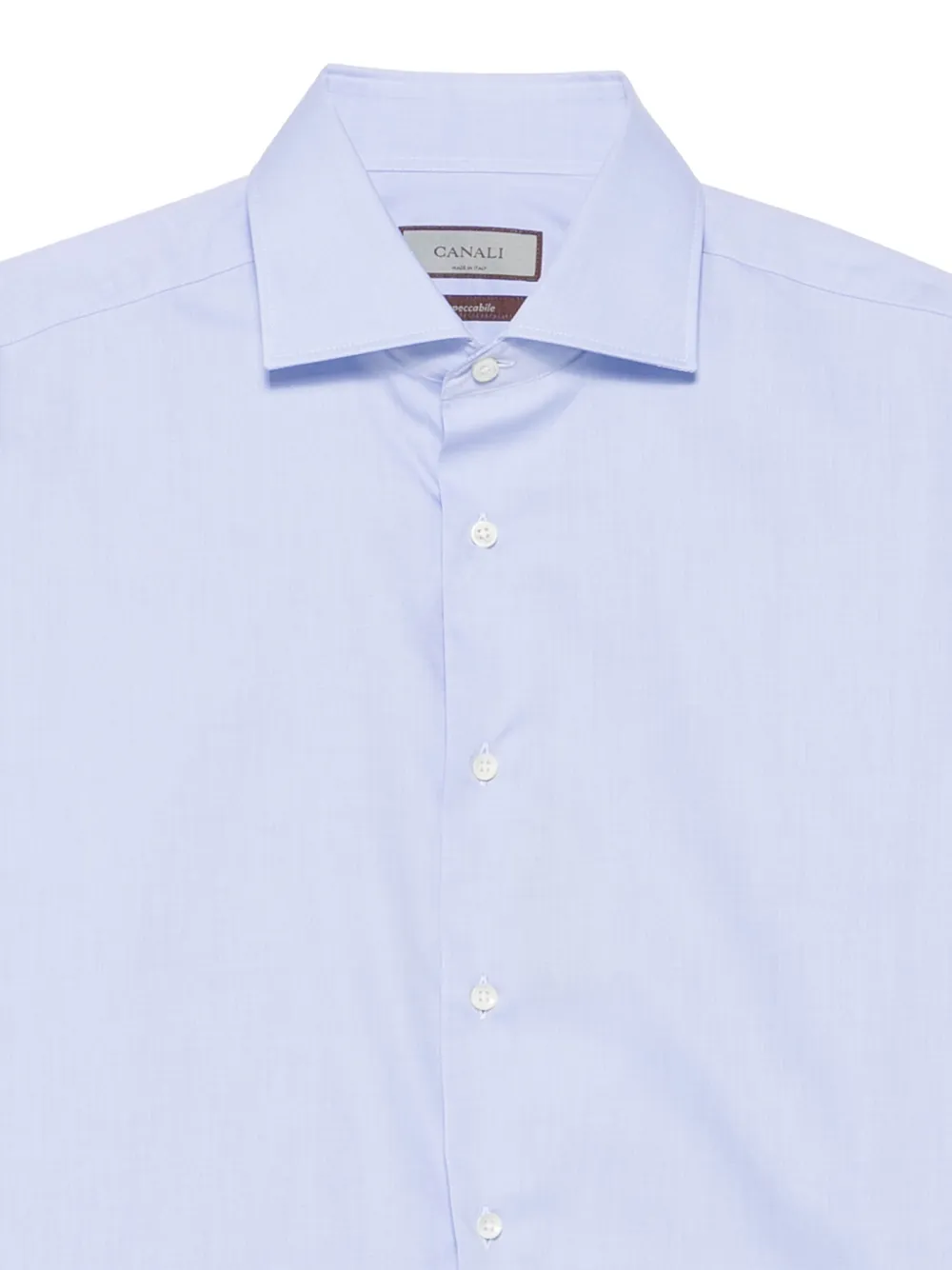Canali Impeccabile long-sleeve shirt Blauw