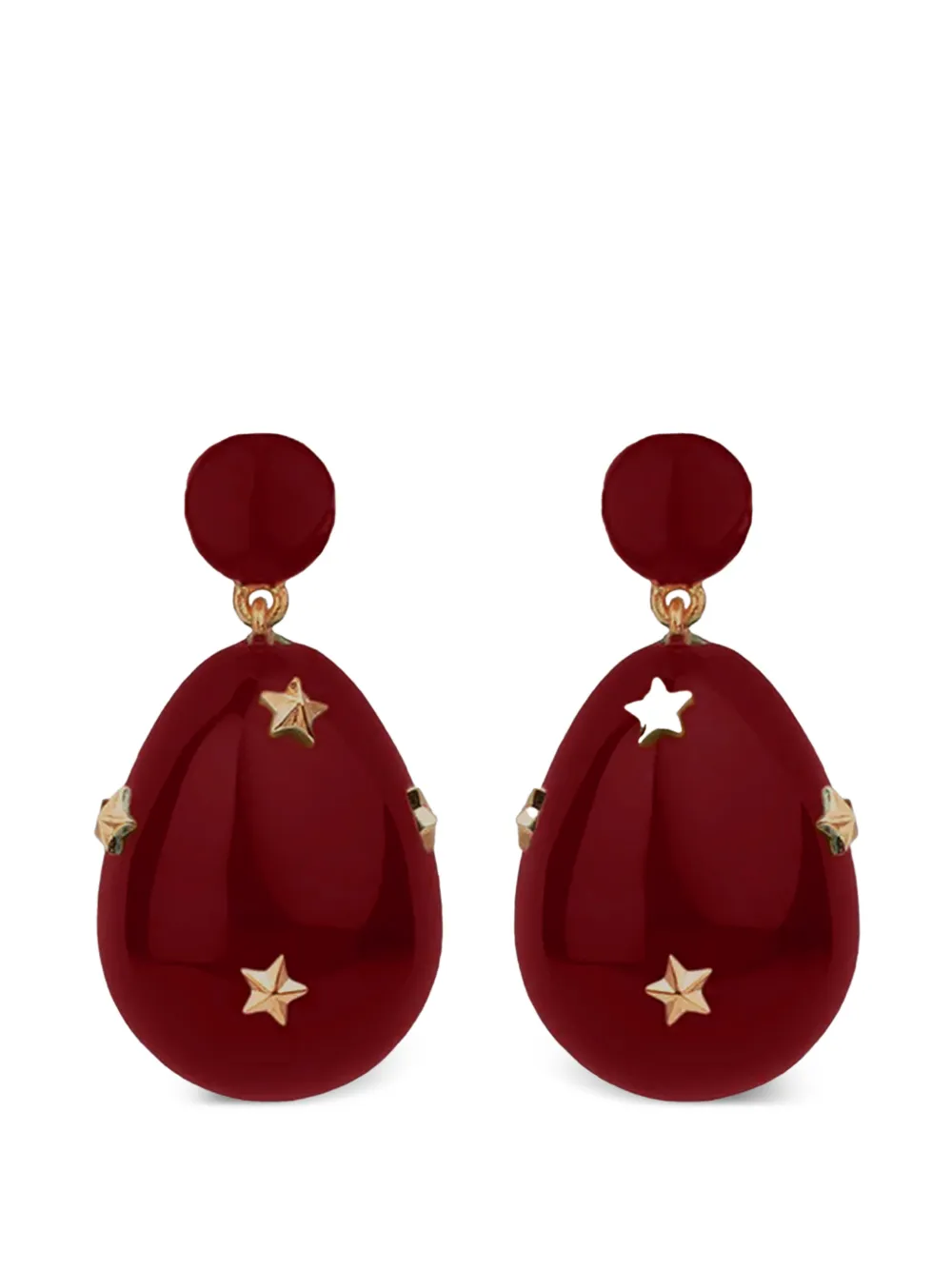 Eshvi mini Galaxy Drop Earrings - Rosso