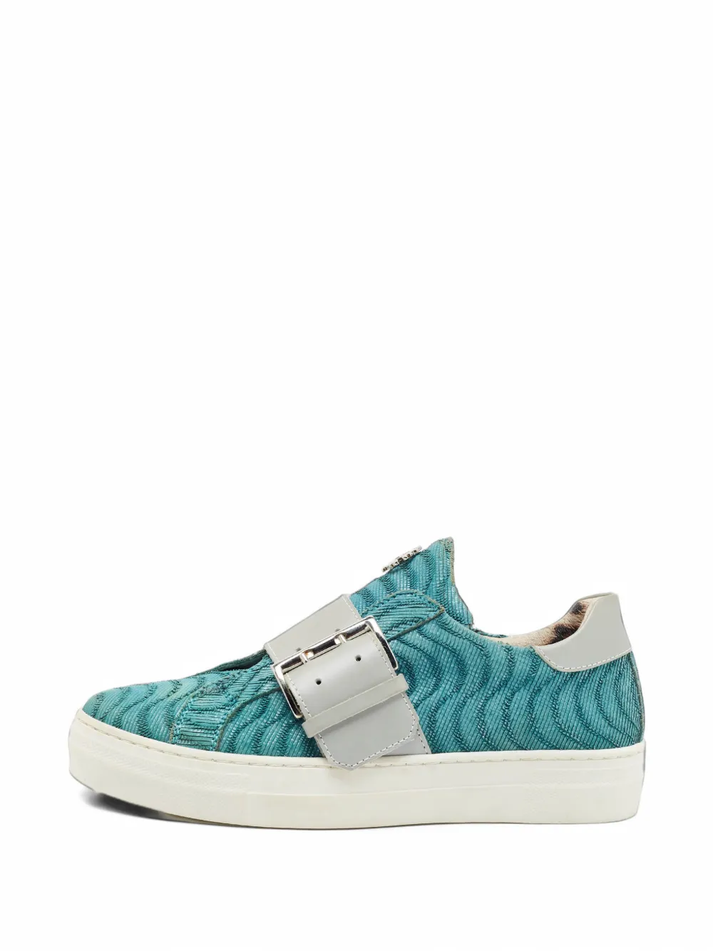 Roberto Cavalli Vintage RCC logo buckle sneakers - Blau