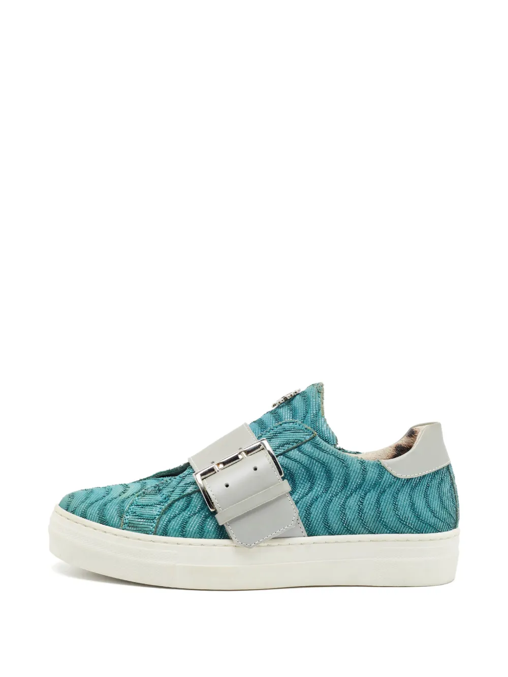 Roberto Cavalli Vintage RCC logo buckle sneakers - Blau