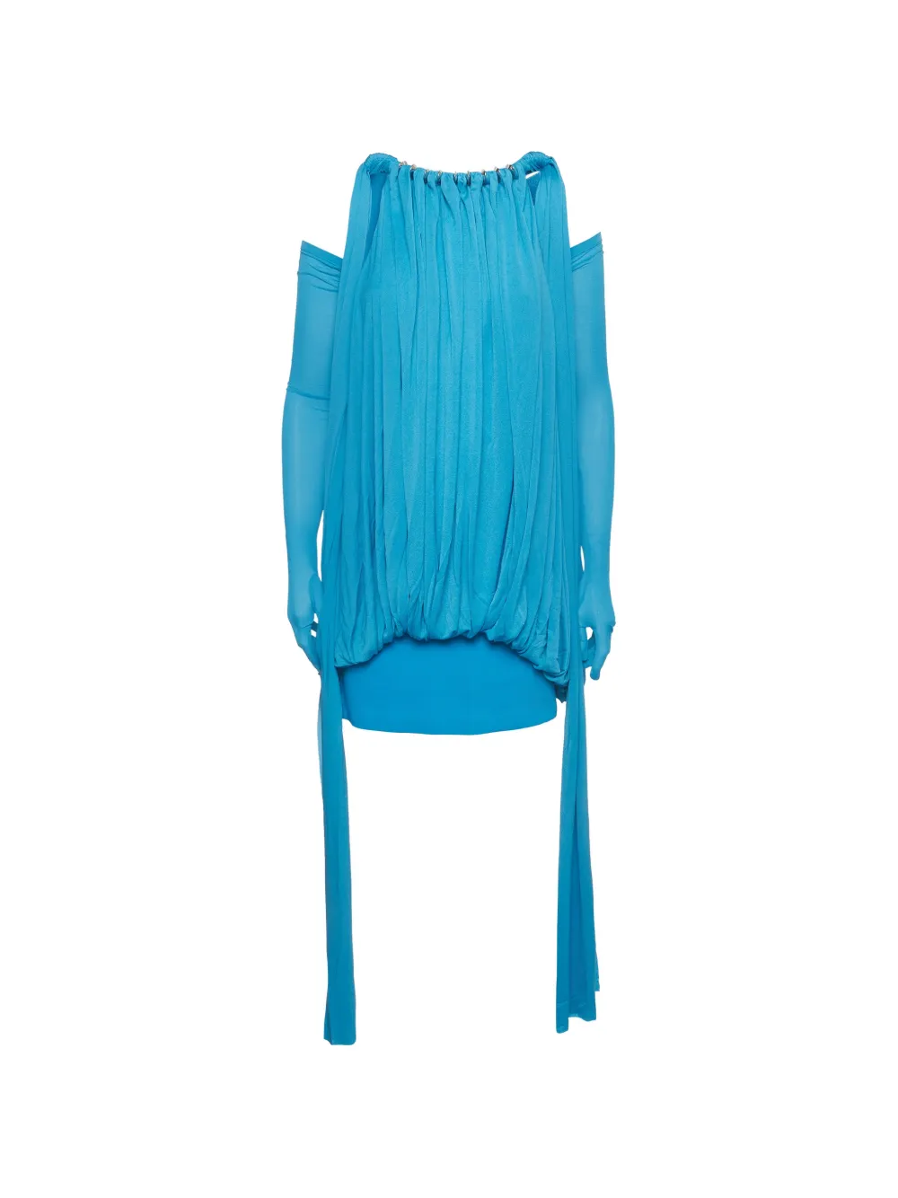 CHATS BY C.DAM Set abito corto e guanti Rosalind - Blu