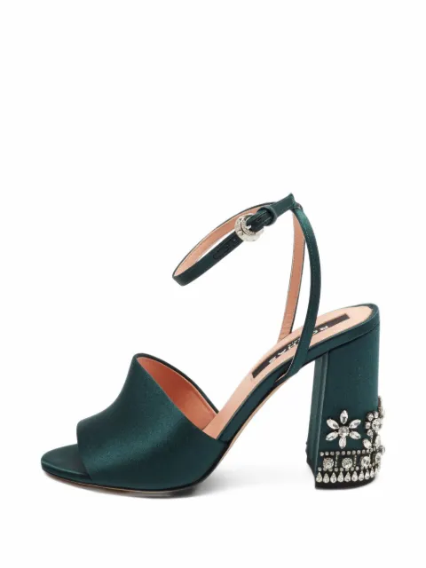 Rochas crystal-embellished block-heel sandals