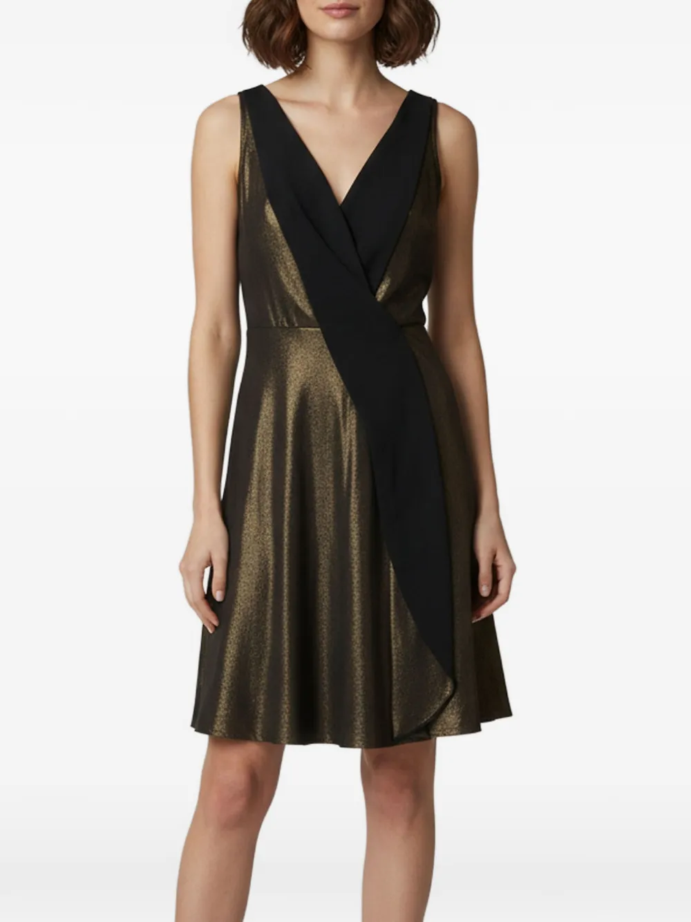 Temperley London draped crepe mini dress - Oro