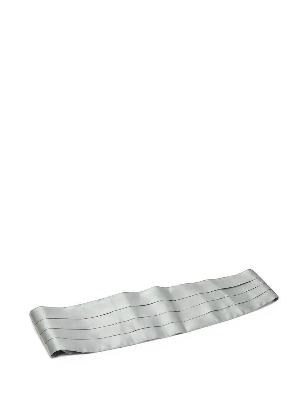Brioni Vintage pleated silk cummerbund - Grau