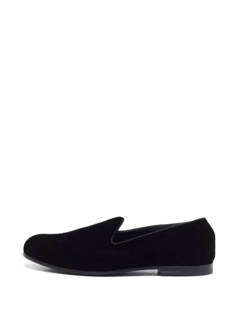 Giorgio Armani Pre-Owned velvet-textured loafers