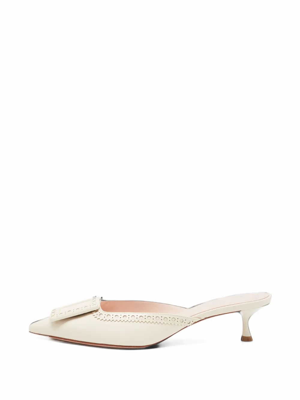 Roger Vivier Vintage Viv' in the City heeled mules - Nude