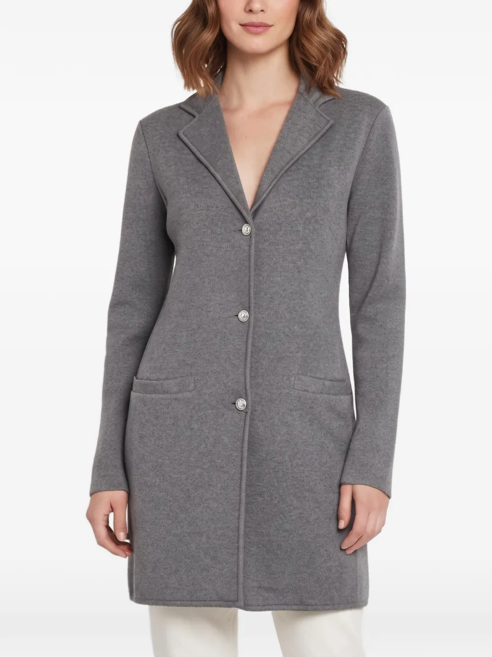 Lauren Ralph Lauren knit button-front jacket - Grau