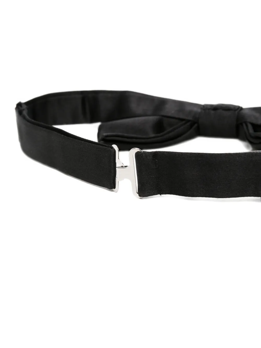 Canali silk bow tie Zwart