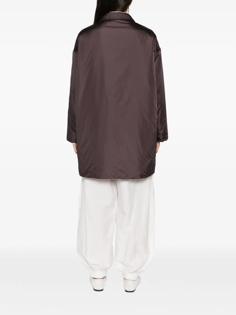 ASPESI Teena button-up coat Bruin