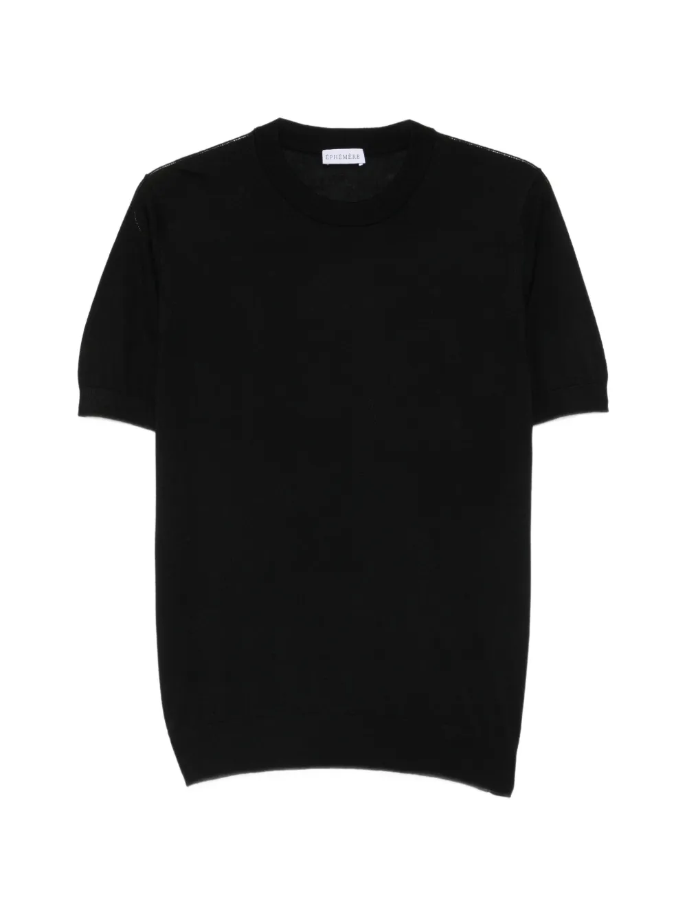 ÉPHÉMÈRE short-sleeved crew-neck T-shirt - Schwarz