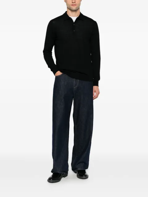 ÉPHÉMÈRE long-sleeve polo shirt